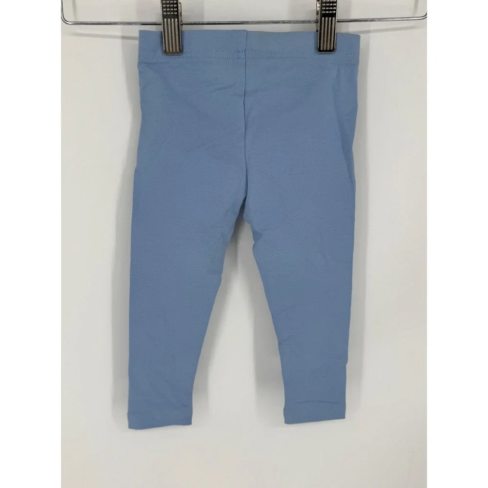 NWT Polo Ralph Lauren Toddler Leggings Light Blue Size 2/2T Stretch Pony M8
